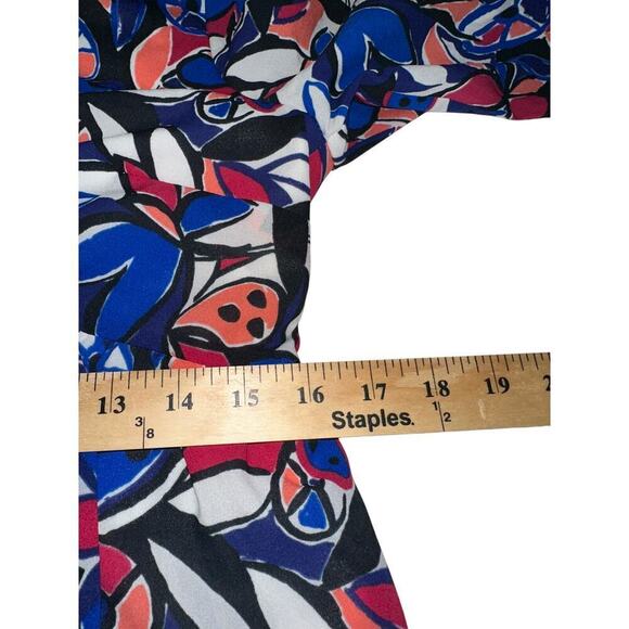 J. Crew Women’s A Line Midi Dress Floral Butterfly Colorful S feminine coquette - Picture 8 of 8